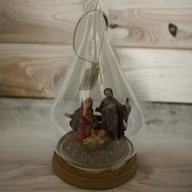 Dicksons Nativity Ornament Resin and Glass, 5 1/2 Inches  CHO-249 - £23.29 GBP