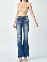 Women&#39;s Flare Distressed High Rise Slit Jeans - $17.00+