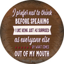 I Like Being Surprised Novelty Circle Coaster Set of 4 - £15.69 GBP