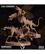 3D Printed Sordane Publishing Lava Cerberus Monster Mayhem II 28 32mm D&amp;D - €10,10 EUR+