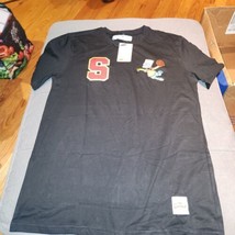 The Simpsons Shirt Men size M Black Bart Slam Dunk Basketball Embroidere... - $32.47