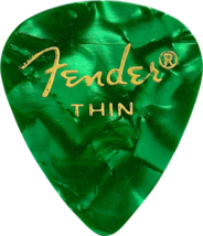 Fender 351 Premium Celluloid Guitar Picks - GREEN MOTO, THIN 144-Pack (1... - £20.43 GBP