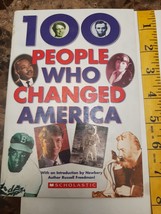 100 People Who Changed America, Paperback Book Tiger Woods Harriet Tubman - £1.35 GBP