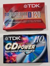 TDK 120-min Superior Normal Bias D120 Blank Audio Cassette Tape + CD Power 110 - £8.83 GBP