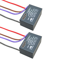 2-Pack Capacitor for Hampton Bay Ceiling Fan 4.5uf+5uf+6uf 4-Wire CBB61 - £18.16 GBP
