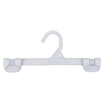 Lot of 12 White 10&quot; Retail Hangers to Display Pants Slacks or Skirt - £1.57 GBP