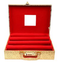 Kuber Industries Soft Leather Coated Wooden 3 Rod Bangle Box, Bangle Org... - $28.99