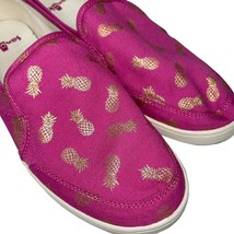 Sanuk Shoes Womens Pink Gold Pineapples Slip On Comfort Lightweight Pair O Dice - £54.35 GBP