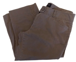 The Limited Drew Fit Capri Pants size 10 Khaki Cotton w/ 2% Spandex Stretch - $14.80