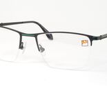 XL De C-ZONE V2509 80 Negro Mate / Verde Gafas Montura CZONE 57-20-145 - $115.70