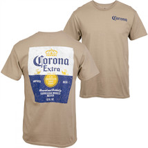Corona Extra Label Sandy Colorway Front and Back Print T-Shirt Brown - £31.62 GBP+