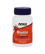 NOW Foods Biotin 1000 mcg., 100 Capsules - $13.97 CAD