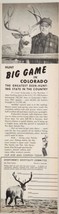 1962 Print Ad Hunt Big Game in Colorado Sportsman&#39;s Hospitality Committee Deer - £10.56 GBP