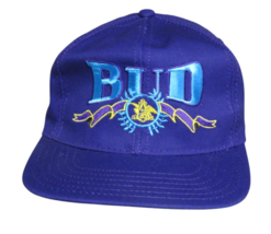 Budweiser Snapback Purple Teal Hat VTG Bud Cap 1990s Made in USA NOS - $20.73 CAD
