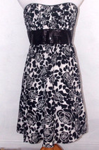 White House Black Market Womens Dress Size 8 Floral Rose Sequins Evening... - £31.96 GBP
