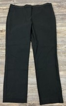 MARIO SERRANI Italy Black Dress Pants Size 16 Slim Fit Tummy Control - $25.34