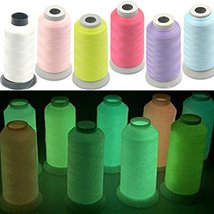 Bluemoona 3000 Yards Glow In The Dark Machine Embroidery Thread Sewing 1... - $10.99