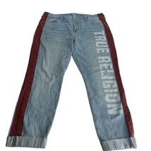 True Religion Cameron Slim Boyfriend Side Stripe jeans size 32 - £27.75 GBP