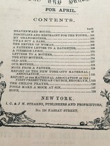 The Mothers Magazine for Mother and Daughters Antique April 1856 Womens Interest - £31.49 GBP