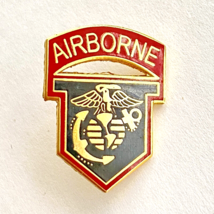 US Marine Corps Airborne Enamel Lapel Hat Pin 1” - $8.99