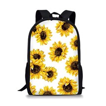 flower Pattern Print School Bags Daily Travel Climbing Durable Backpack Trendy B - £151.79 GBP