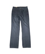 Vtg Polo Ralph Lauren Mens 32x32 Navy Blue Flat Front Cotton Pants Pockets - $31.99