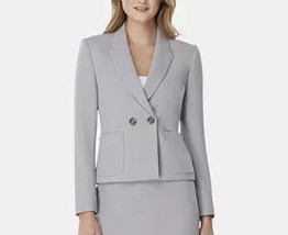 Tahari ASL Peak-Lapel Blazer, Size 10/Grey - £55.95 GBP