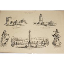 Paul Pry William Heath Etching Satire Caricature Trip To Margate Plate 4 - £104.09 GBP