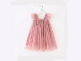 Rose pink tulle dress, Rose Tulle Dress, Tutu Dress, Flower Girls Dress - £12.02 GBP