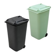 Desktop Trash Can 2Pcs Desktop Trash Can Miniature Trash Can Desk Dumpster Mini  - £19.97 GBP