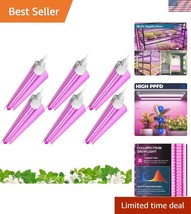 Energy Efficient Pink LED Grow Light with Touch Control, 6-Pack for Indo... - $83.99
