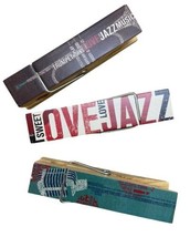 Demdaco Clothespin Refrigerator Magnets Lot of 3 Urban Notes Wooden Oversized  - £9.76 GBP