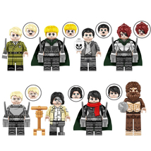 8Pcs Attack on Titan Minifigures Erwin Armin Hange Reiner Beast Titan Mi... - £17.00 GBP