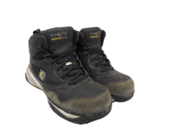 DAKOTA Men&#39;s Quad Comfort Mid-Cut ATCP Work Boots 4000 Black/Grey Size 8M - $47.49