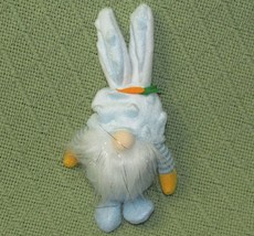 Easter Bunny Gnome Decorative Hanging Ornament Blue Rabbit Ears 7&quot; Holiday - £8.63 GBP