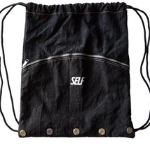 Rare Vintage Self Magazine Drawstring Duffle Bag Backpack Gym Sack 17x14” - £18.74 GBP