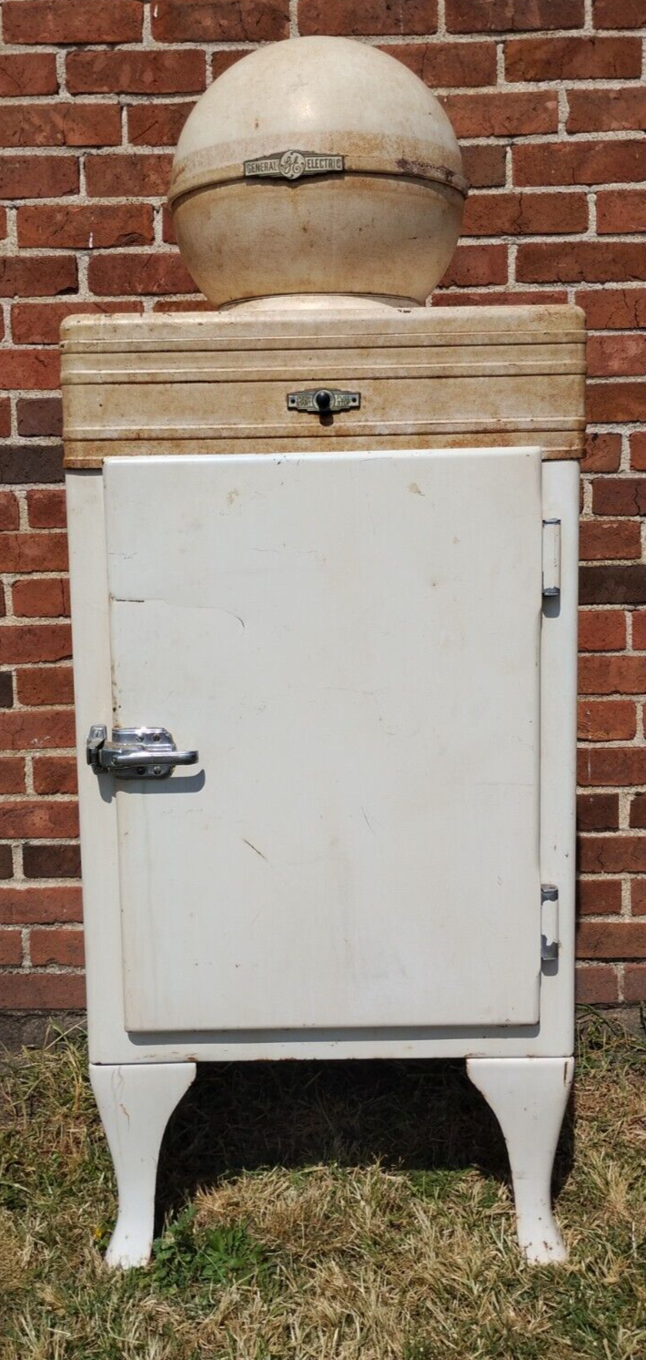 1930s General Electric Globe Monitor Top Refrigerator w/Ice Trays Untest... - $668.24