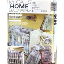 McCalls Sewing Pattern 6496 Baby Nursery Room Bedding Accessories - £10.75 GBP