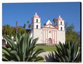 Mission Santa Barbara by Barbara Snyder Catholic Church Canvas Giclee 20x30 - £193.05 GBP