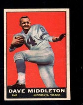 1961 Topps #81 Dave Middleton Vgex Vikings (Wax) *X98313 - £4.26 GBP