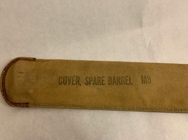 Vintage c1943 M8 Spare Barrel Cover Canvas w/snap WWII WW2 - £12.64 GBP