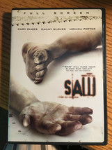 Saw (DVD, 2005 Full Screen) Wan Potter Tobin Bell Cary Elwes Danny Glover Horror - £4.25 GBP