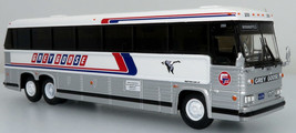 MCI MC12 Coach Bus Grey Goose-Greyhound Canada Co. 1/87 Scale Iconic Replica New - £37.35 GBP