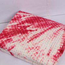 INDACORIFY Kantha Quilt Shibori Printed Quilts Blanket Bohemian Bedding Bedsprea - £63.92 GBP