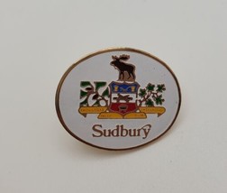Sudbury Ontario Canada Souvenir Collectible Crest Lapel Pin - $19.60