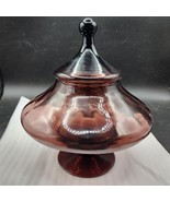 Likely Vintage EMPOLI 6.5&quot; Amethyst Crystal Genie Style Bottle Vase Urn ... - $87.50 CAD