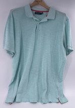 2 TWO Nautica Men&#39;s XL Embroidered Polo Shirts Green Blue Heathered Golf... - £23.35 GBP