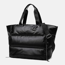 Winter  Padded Woman Handbag Big Quilted Shopper Bag Female Padded Bags Women&#39;s  - £152.29 GBP