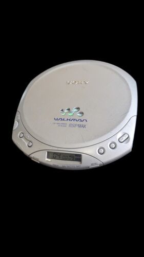 Vintage Sony Portable Walkman CD Player D-e220 ESP Max Silver Tested  - $26.72