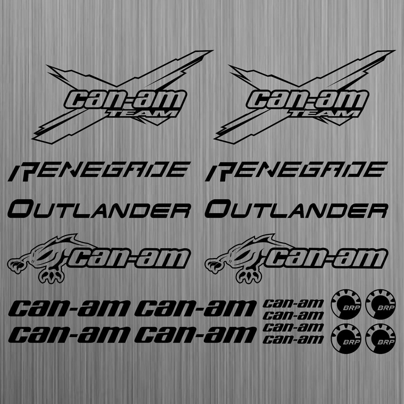 For can-am canam team BRP renegade outer sticker quad ATV 20 Pieces Car Styling - £76.49 GBP